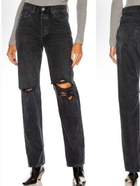 AGOLDE Lana Mid Rise Straight Jean